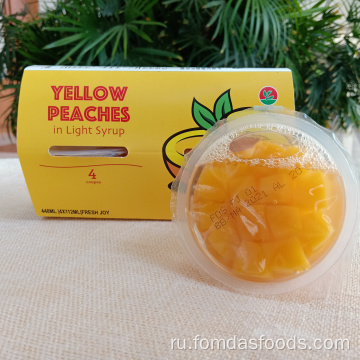 114 мл Желтые персики в легком сиропе